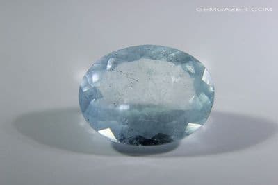 Aquamarine, faceted, Brazil. 8.08 carats.
