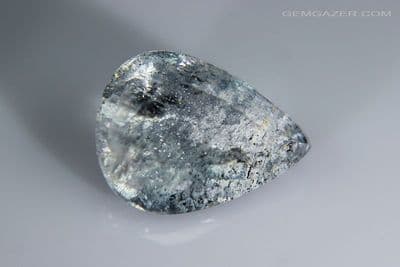 Aquamarine with Goethite inclusions, faceted, Brazil. 5.70 carats.