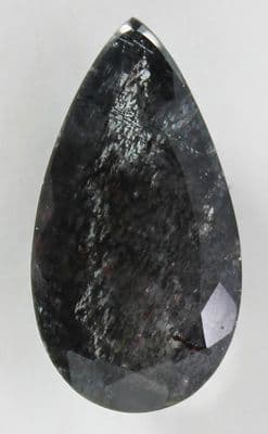 Aquamarine with Hematite and Goethite inclusions, faceted, Brazil, 7.88 carats.