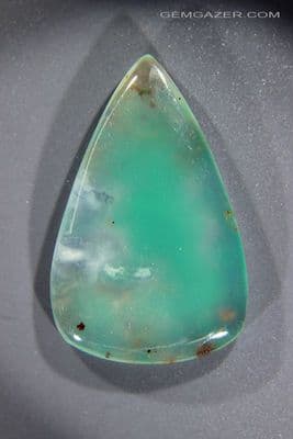 Aquaprase cabochon, Africa. 18.34 carats.  ** SOLD **