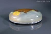 Aurora synthetic Opal, Mother of Pearl triplet cabochon, Australia. 30.76 carats. (Video)