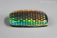 Aurora Synthetic Opal triplet cabochon, Australia. 15.90 carats. (Video)