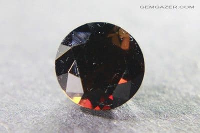 Axinite, orange-brown, faceted, Sri Lanka.  4.52 carats.