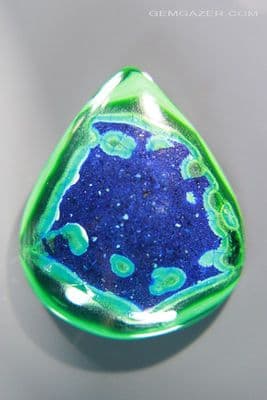 Azur-Malachite cabochon, D.R.Congo. 39.80 carats.  ** SOLD **