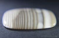 Banded Flint cabochon, Poland.  41.52 carats.