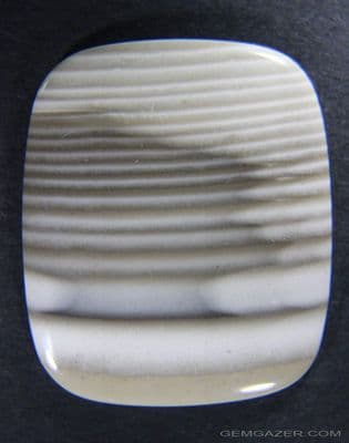 Banded Flint cabochon, Poland.  41.52 carats.