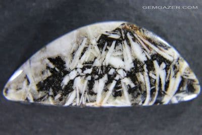 Barite and Manganese cabochon, Arizona USA.  38.15 carats.