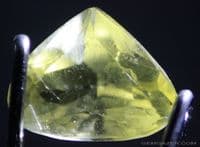 Barite, yellow faceted, Italy.  1.18 carats.  ** SOLD **