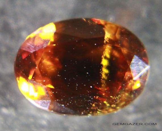Bastnaesite, faceted, Pakistan. 2.19 carats.