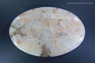 Belomorite Moonstone cabochon. 148.88 carats (Video)