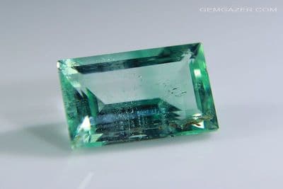Bi-colour Beryl (Emerald & Goshenite), faceted, Brazil. 1.80 carats.