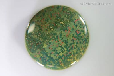 Bloodstone cabochon, India. 51.04 carats.