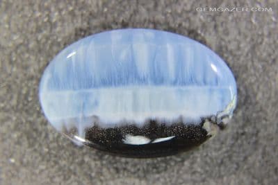 Blue Opal cabochon, Oregon, USA. 42.59 carats.