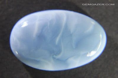 Blue Opal cabochon, Peru. 10.79 carats.