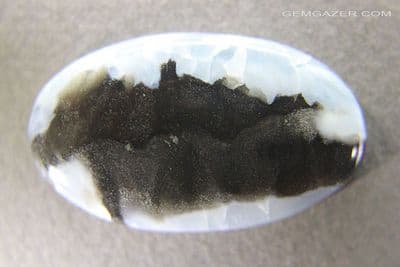 Blue Opal cabochon, USA.  36.94 carats.