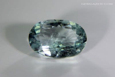 Blue Orthoclase Feldspar, faceted. Madagascar. 1.11 carats.