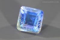 Blue Quartz doublet, faceted. 3.15 carats.  ** SOLD **