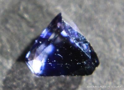 Blue Sapphire, faceted, Sri Lanka.  0.66 carat.