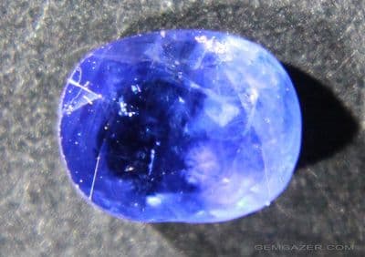 Blue Sapphire, faceted, Sri Lanka.  1.00 carat.