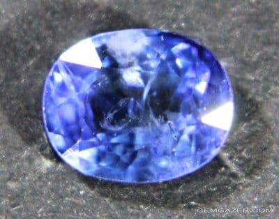 Blue Sapphire, faceted, Sri Lanka.  1.03 carats.  ** SOLD **