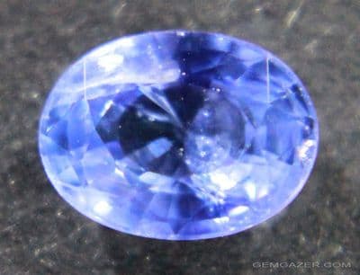 Blue Sapphire, faceted, Sri Lanka.  1.08 carats.