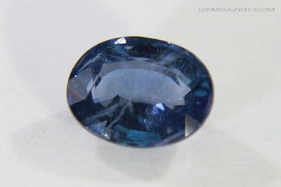 Blue Sapphire, faceted, Thailand. 1.41 carats.