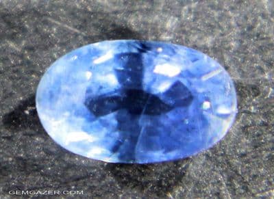 Blue Sapphire, Kanchanaburi, Thailand.  0.38 carat.