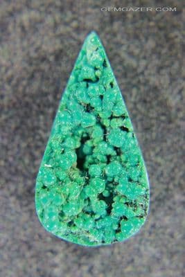 Botryoidal Chrysocolla cabochon, Peru. 8.60 carats.