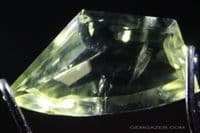 Brazilianite, faceted, Brazil. 2.07 carats.