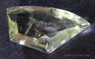 Brazilianite, faceted, Brazil. 2.07 carats.