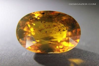 Burmite Amber, faceted, Myanmar. 20.98 carats.  ** SOLD **