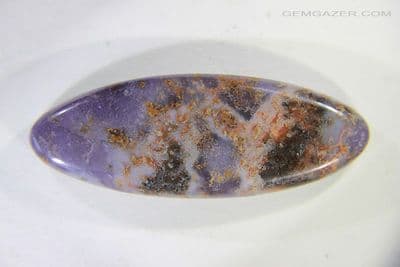 Burro Creek purple Agate cabochon, Arizona, USA. 72.34 carats.