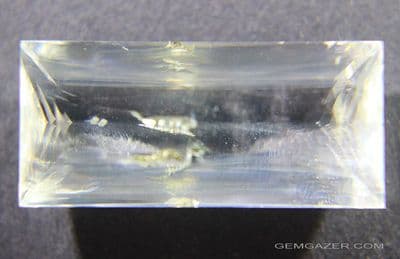 Calcite with Chalcopyrite inclusion, faceted, Kazakhstan.  31.94 carats.