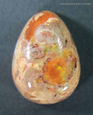 Cantera Fire Opal in matrix, Mexico. 6.72 carats.