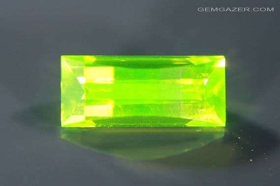 CE:LuAG (Lutetium Aluminium Garnet), faceted. 2.55 carats.