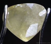 Cerussite, faceted, Namibia.  5.06 carats.