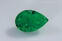 Chatham synthetic Emerald, faceted. 0.86 carat.