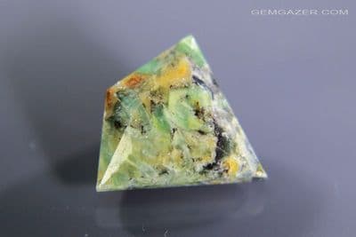 Chromium Lawsonite, faceted, Greece. 2.56 carats.