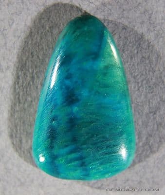 Chrysocolla cabochon, Baghdad mine, Arizona, USA.  35.22 carats.