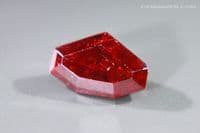 Cinnabar, faceted, China. 2.22 carats.  ** SOLD **