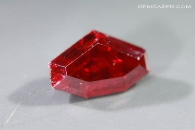 Cinnabar, faceted, China. 2.22 carats.  ** SOLD **