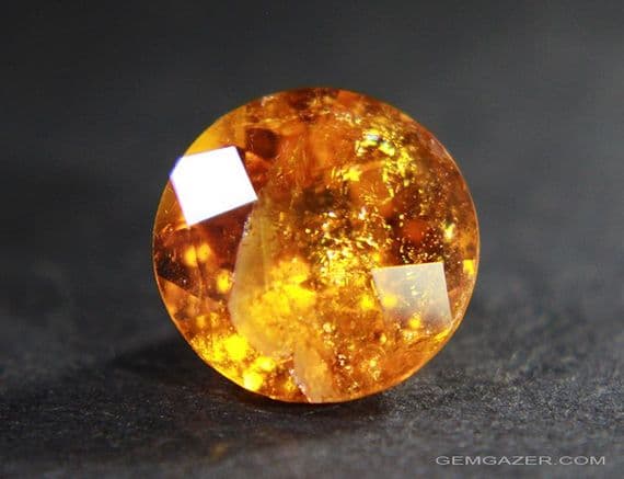 Clinohumite, faceted, Tajikistan.  3.26 carats.