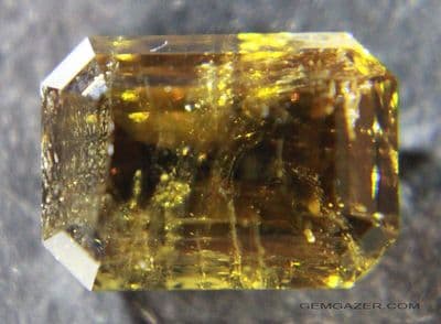 Clinozoisite, faceted, California, USA.  2.93 carats.