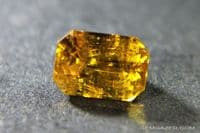 Colour-change Bastnaesite, faceted, Pakistan.  1.89 carats.