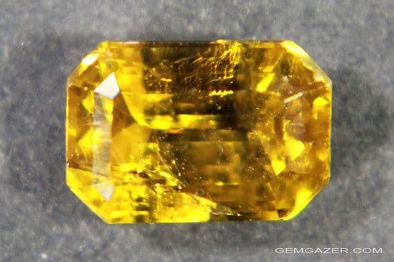 Colour-change Bastnaesite, faceted, Pakistan.  1.89 carats.