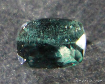 Colour-change Garnet, faceted, Madagascar.  0.76 carat.