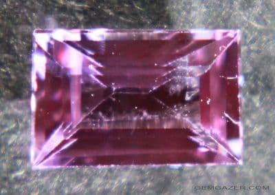 Colour-change Sapphire, violet to purple faceted,  Madagascar.  0.72 carat.