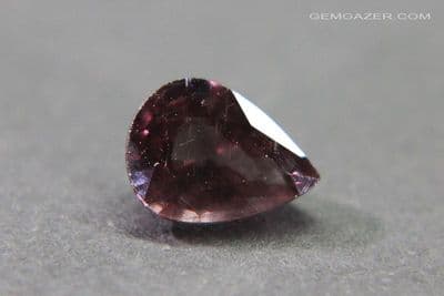Colour-shift Garnet, purple to red, faceted, Tanzania. 1.24 carats.