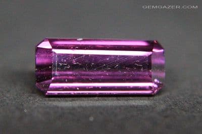 Colour-shift Garnet, purple to red, faceted, Tanzania. 2.95 carats.  (Video)