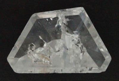 Colourless Topaz with Negative Crystal inclusions, faceted, Brazil.  19.96 carats.